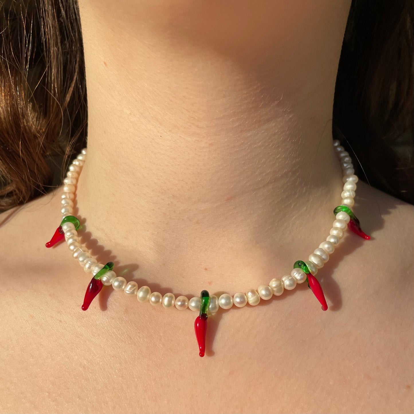 Chilli Freshwater pearl necklace