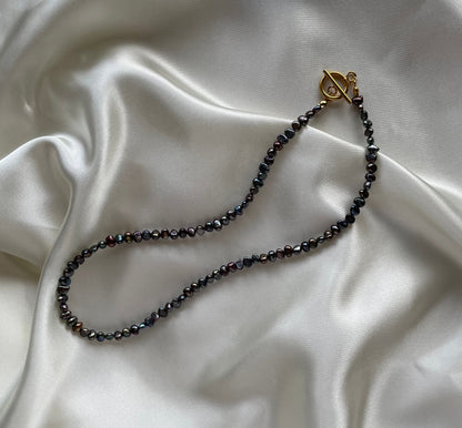 Black Freshwater pearl  necklace